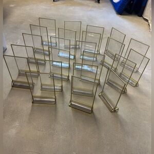 24 4x6 Clear Acrylic Sign/Picture Holders
